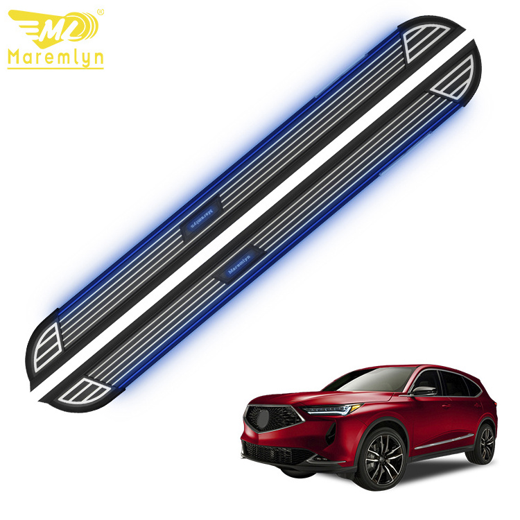 Maremlyn Exterior Accessories Body Kit Wireless Solar LED Light Universal Suv Side Step For Acura MDX