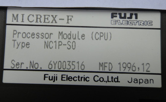 Fuji NC1P-S0 PLC CPU Module