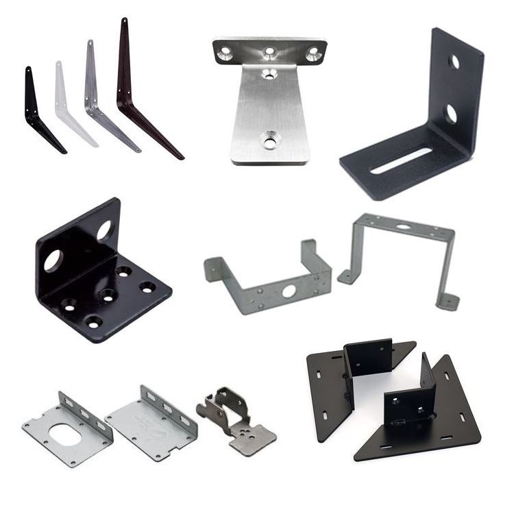 Customized Oem Odm Laser Cutting Metal Fabrication Wood Connector Hardware Metal Bracket Galvanized Steel Angle Brackets