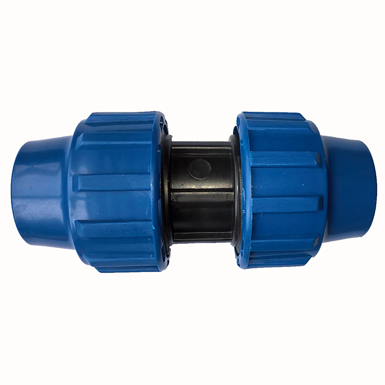 Cheap factory price blue PP plastic compression fittings for water supply made in China