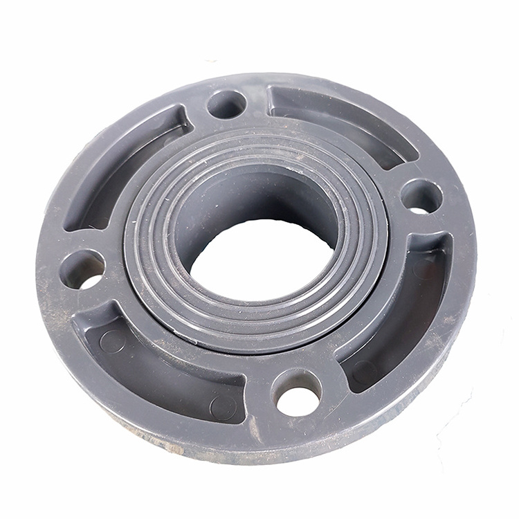 Good quality factory directly grey pvc pipe fittings flange in stock