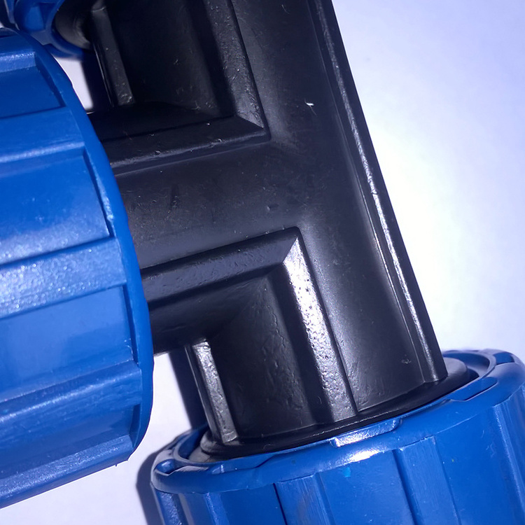 Cheap factory price blue PP plastic compression fittings for water supply made in China