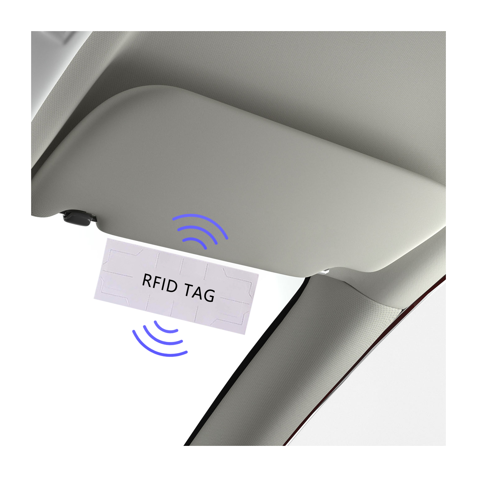 anti demolition anti tearing printable rewritable rfid uhf windshield label sticker tag for car vehicle management