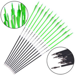 Wholesale Professional compound bow arrow lightweight carbon fiber arrows for compound bows