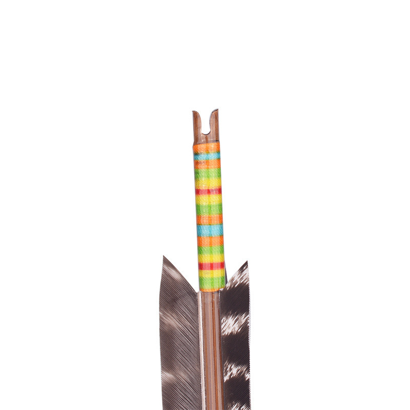 Wholesale Archery Bamboo weight reduction Turkey Feather Arrows For Target And Hunting