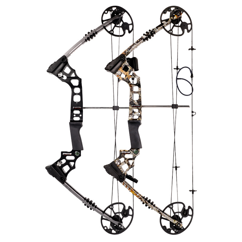 China Wholesale Archery Hunting Target Mini Compound Bow 70Lbs Aluminum Left Hand Bow & Arrow Accessories