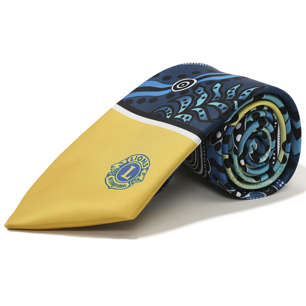 Custom design polyester printing logo club shield necktie ODM for club international fraternity logo ties