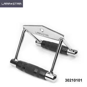 LS3021 Saddle pull lever Pull Down Bar with Grips Cable Machine Barbell Attachment Integrated Back Workout