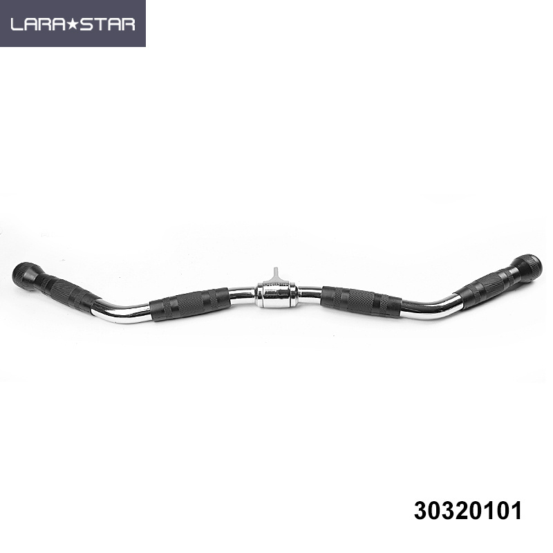 LS3021 Saddle pull lever Pull Down Bar with Grips Cable Machine Barbell Attachment Integrated Back Workout