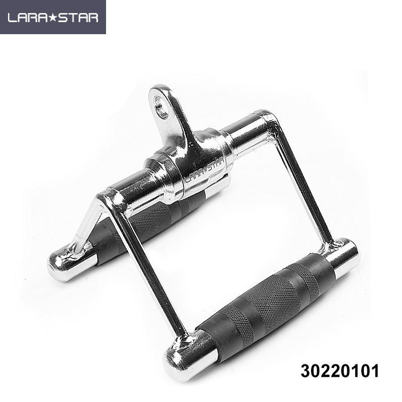 LS3021 Saddle pull lever Pull Down Bar with Grips Cable Machine Barbell Attachment Integrated Back Workout