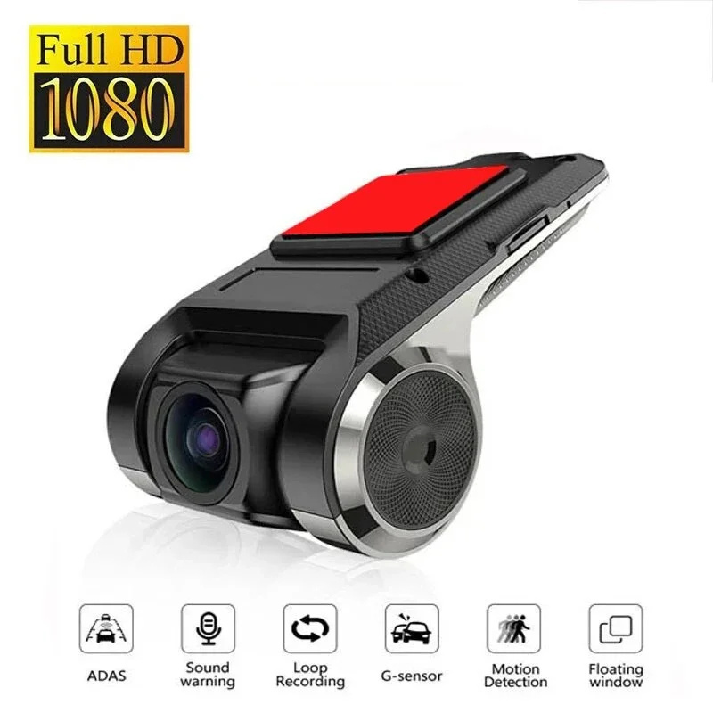 Car Dash Cam Loop-Cycle Recording Feature Black Box Auto Audio Voice Alarm 170  Wide Angle Dashcam Cars USB Android Player Cam