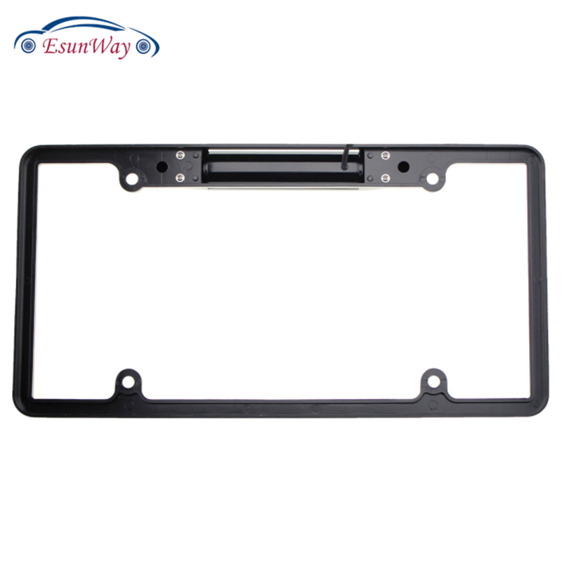 America US license plate Night vision universal reverse waterproof car rear view camera Plate Mount Camera Plate frame rear View