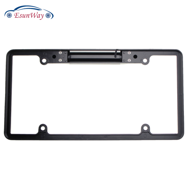 America US license plate Night vision universal reverse waterproof car rear view camera Plate Mount Camera Plate frame rear View