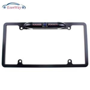 America US license plate Night vision universal reverse waterproof car rear view camera Plate Mount Camera Plate frame rear View