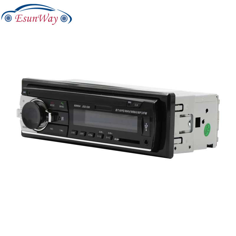 EsunWay 520 1Din 12V Car Radio Stereo Player  Phone AUX-IN MP3 FM/USB/1 Din/Remote Control Car Audio Player