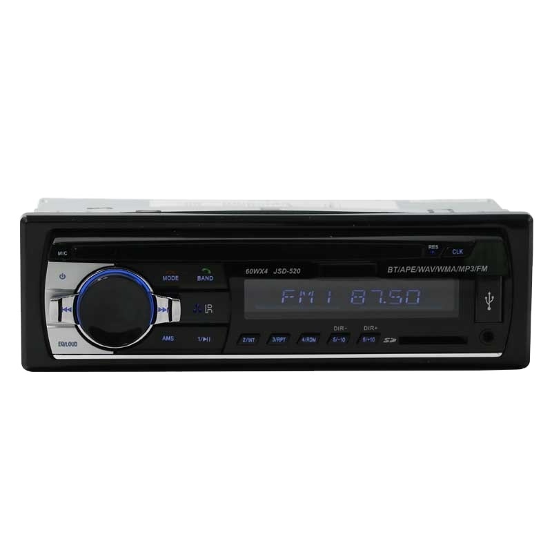 EsunWay 520 1Din 12V Car Radio Stereo Player  Phone AUX-IN MP3 FM/USB/1 Din/Remote Control Car Audio Player