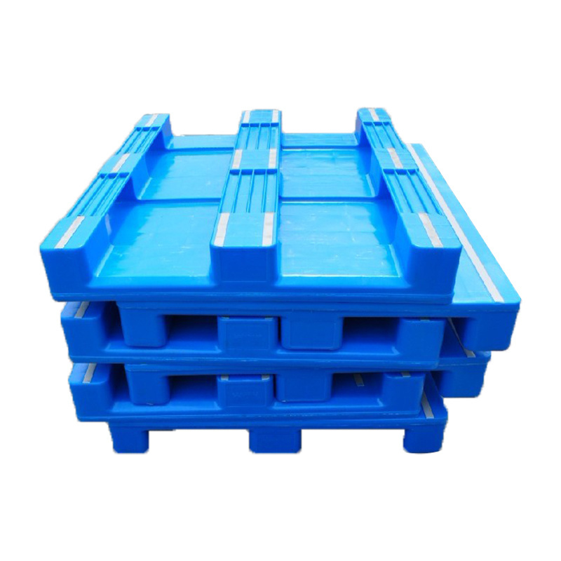 Custom Blue Load Heavy Duty Flat  Recycled Plastic Composite Euro Pallet 120x100x97cm For Goat Farming