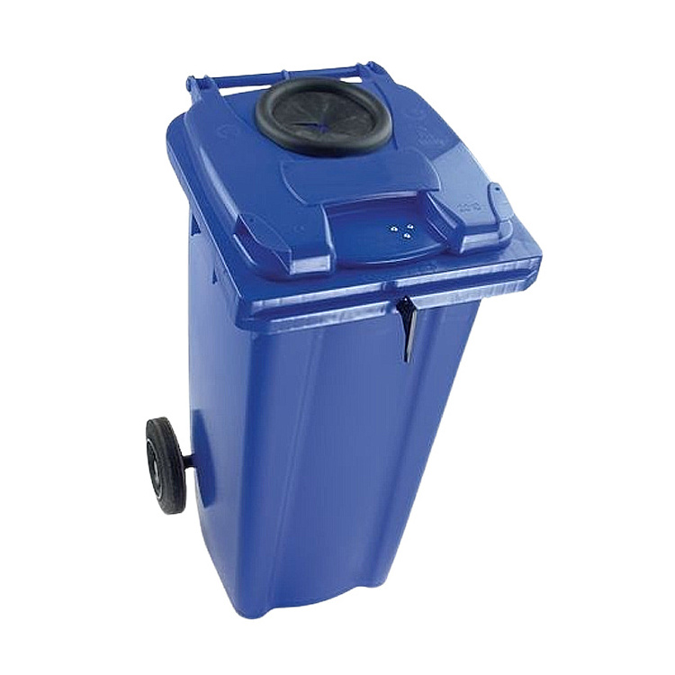 240 liter outdoor large hdpe recycle plastic wheelie garbage waste bin with deposit role and lock