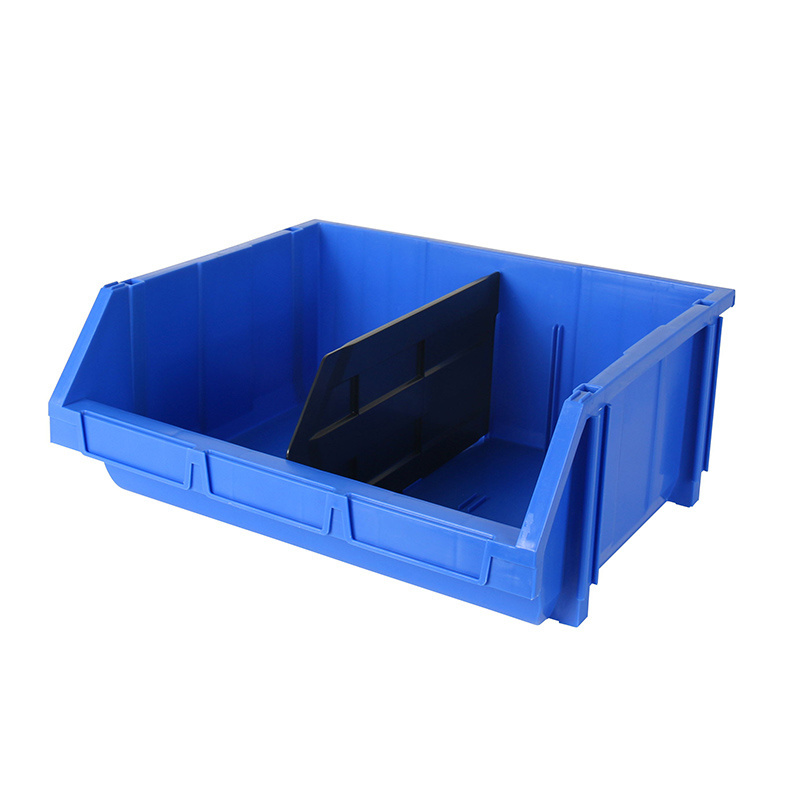 Warehouse Back Hanging Storage Boxes Work Bin Plastic Storage Bins with Durable Risers