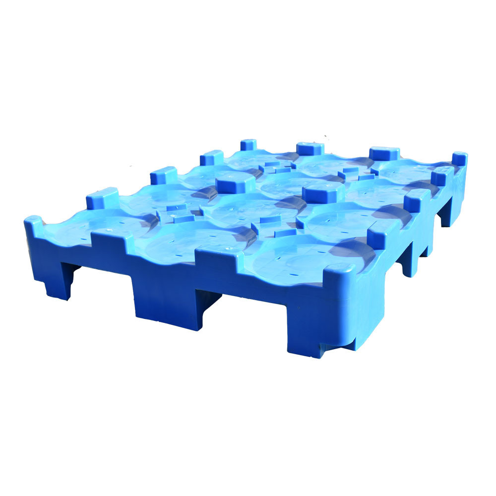 1210 1312 1414 1512 heavy duty reusable export hdpe open deck double face reverisable stackable euro plastic pallets for sale