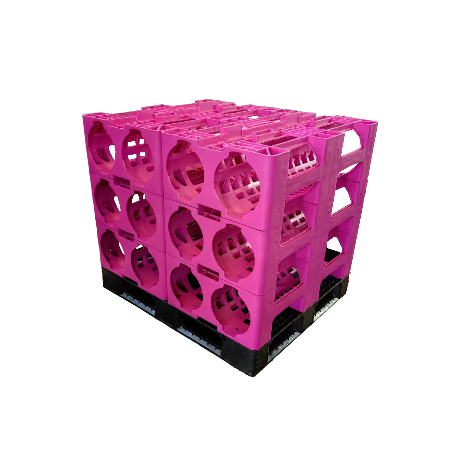 Factory 20L 19L 5 Gallon Spring Mineral Water Delivery HDPE Plastic Water Bottle Storage Rack Supplier Company