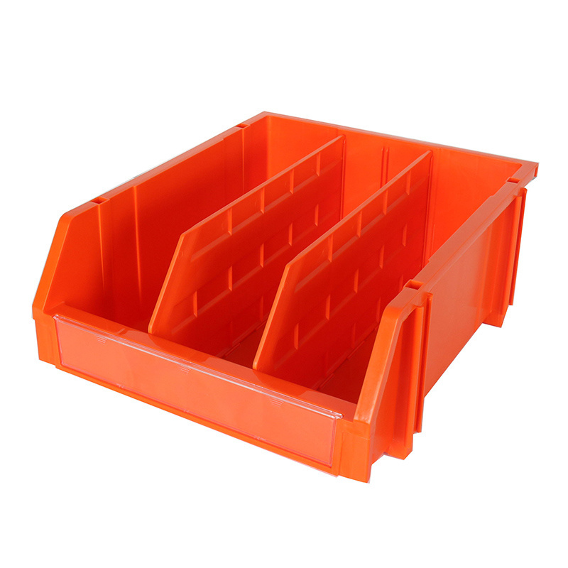 stack and hang Bins for tool storage box with divider nestable industrial spare parts picking bin for screws and bolts Organize