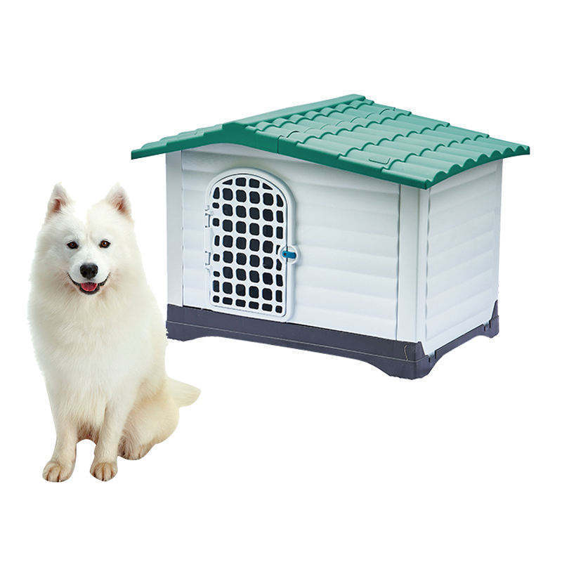 Waterproof Ventilate Kennel All Weather Pet house Puppy Shelter Plastic Waterproof Dog House Outdoor Indoor