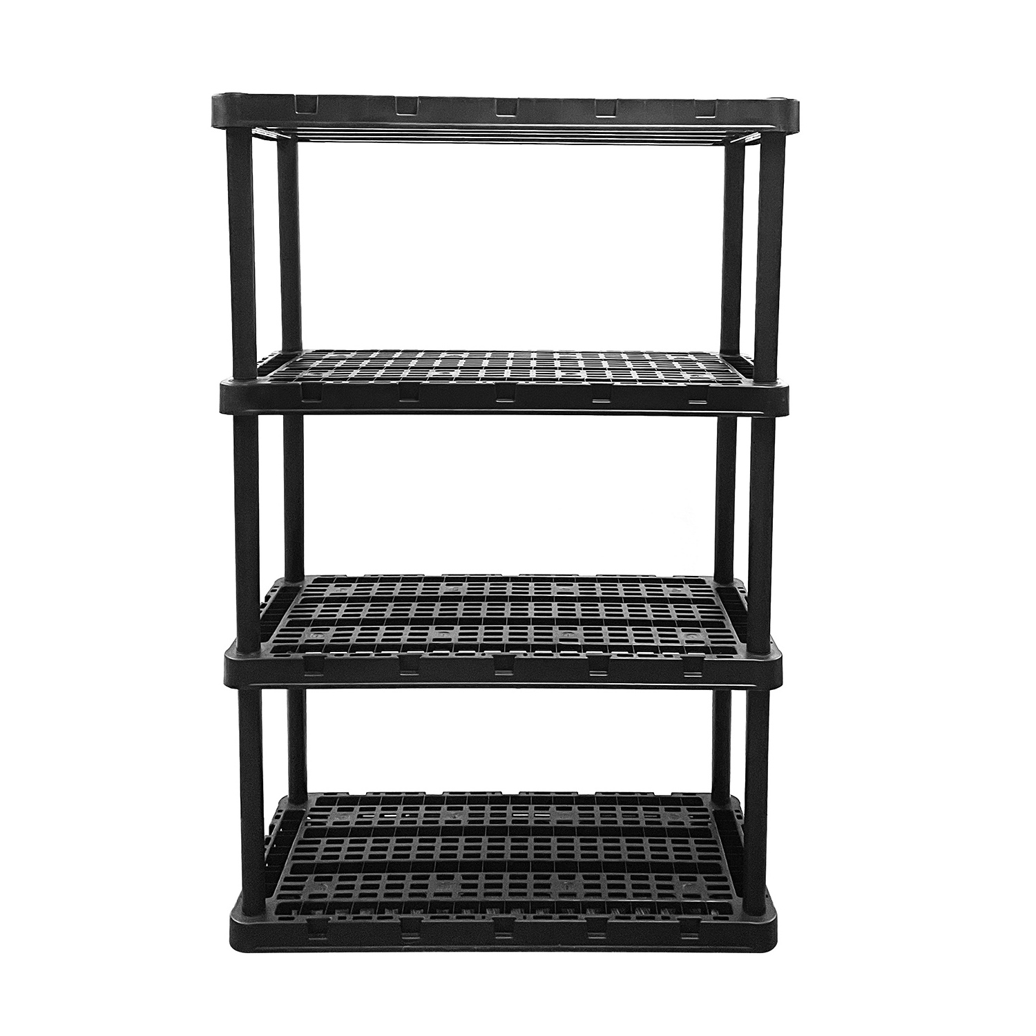 Black Wholesale Home Office Industrial Storage Racks Display Plastic Warehouse Shelves Shelving Units