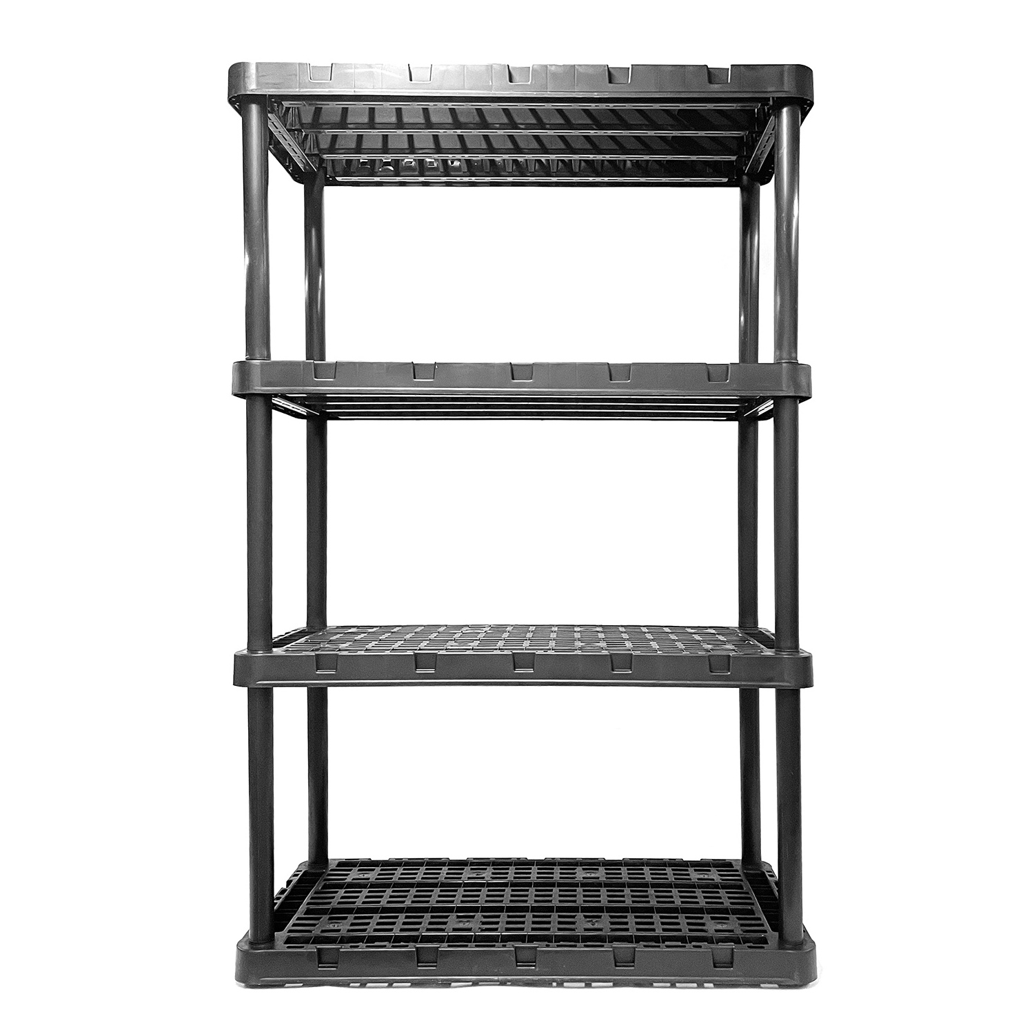 Black Wholesale Home Office Industrial Storage Racks Display Plastic Warehouse Shelves Shelving Units