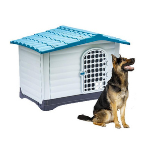 Luxury pet Series Outdoor Usage Large Size durable strong Removable Rainproof Plastic Dog House With Window