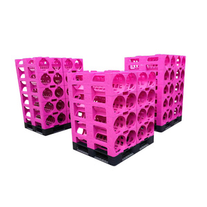 Factory 20L 19L 5 Gallon Spring Mineral Water Delivery HDPE Plastic Water Bottle Storage Rack Supplier Company