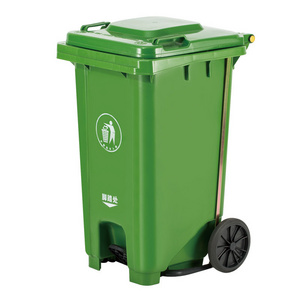 High capacity 240L moving plastic trash can/moving ash containers/recycling bins