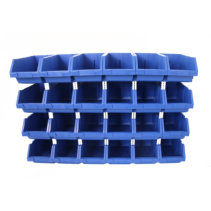 stack and hang Bins for tool storage box with divider nestable industrial spare parts picking bin for screws and bolts Organize