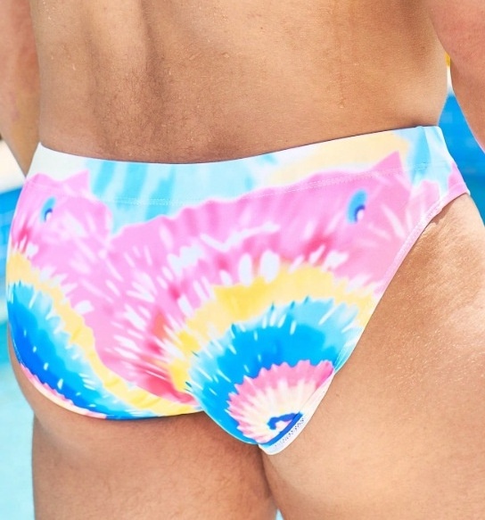 Wholesale Tie Dye Design Swimsuit Custom Printing Sexy Swimming Briefs Swimwear Men Beachwear