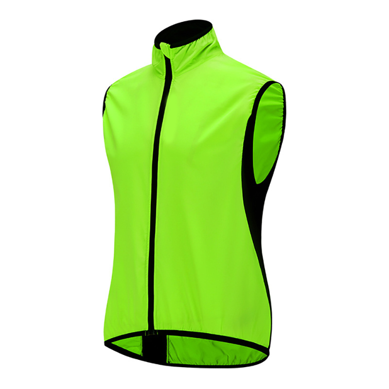 Custom Cheap Sublimation Printing Lightweight Windproof Sleeveless Bicycle Top Cycling Gilet Wind Vest