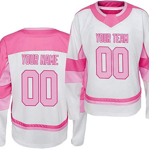 2023 OEM LOW MOQ Professional Polyester Customized Embroidery Tackle Twill Ice Hockey Jersey