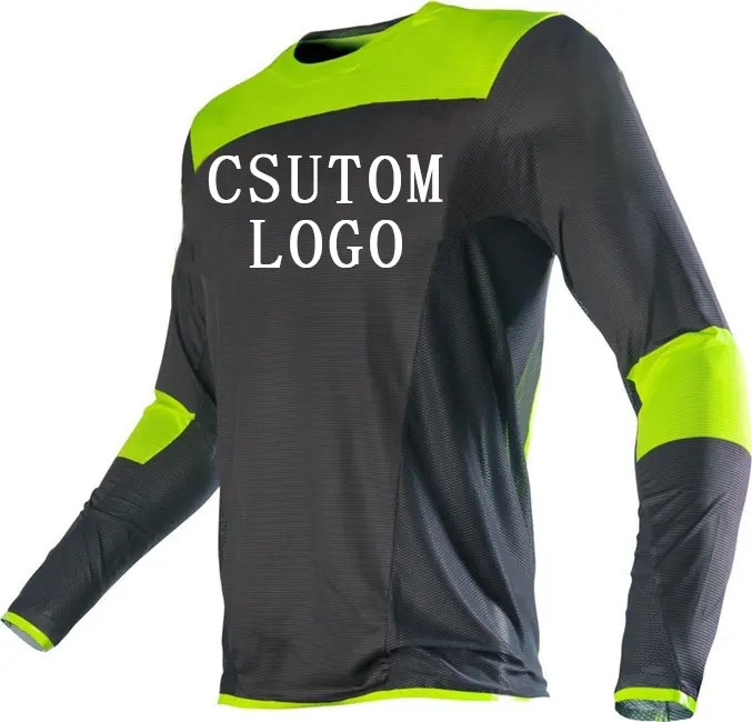 High Quality wholesale sportswear blank motocross racing jersey off road long sleeve downhill jersey motorcycle jersey