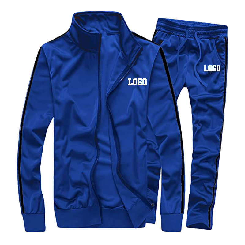 Custom Logo Suit Sweatsuit Sets Tracksuit Mens Sport Jogging Tracksuits Set Plain Soccer Tracksuit