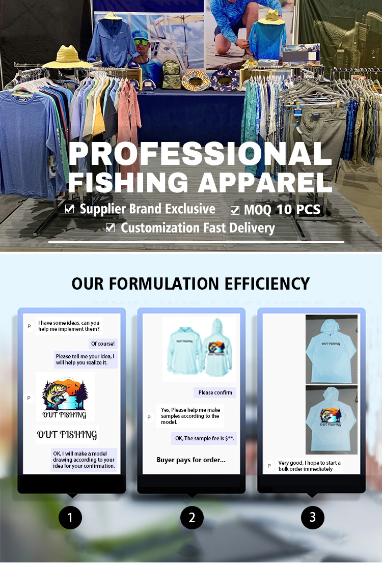 wholesale quick dry sun protection camo men's fishing shirts with hood sublimated long sleeve fishing performance shirts