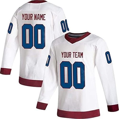 2023 OEM LOW MOQ Professional Polyester Customized Embroidery Tackle Twill Ice Hockey Jersey