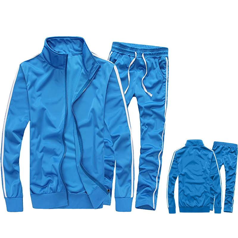 Custom Logo Suit Sweatsuit Sets Tracksuit Mens Sport Jogging Tracksuits Set Plain Soccer Tracksuit