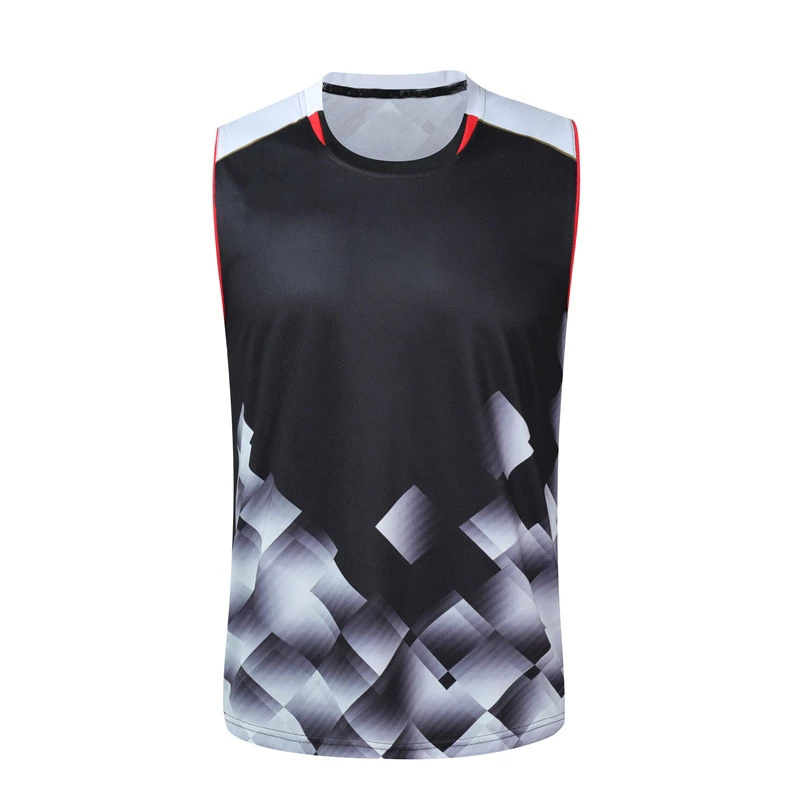 Custom Sportswear Wholesale Sleeveless Volleyball Badminton T Shirt Man Women Tennis Shirt Top Vest