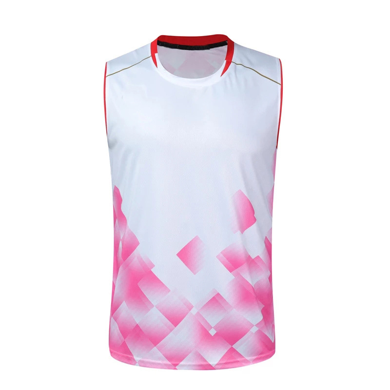 Custom Sportswear Wholesale Sleeveless Volleyball Badminton T Shirt Man Women Tennis Shirt Top Vest