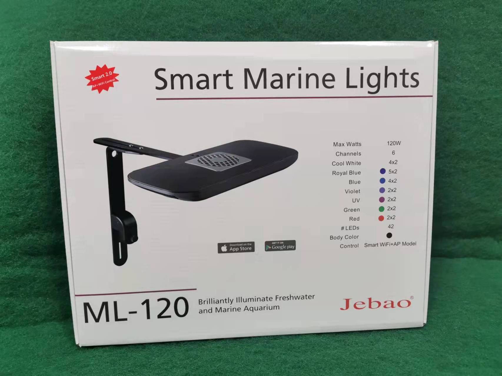 JEBAO Smart Marine Light AK-70 AL-120 AL-150 ML-60 ML-120 Fish Tank Coral Reef Marine Plant Aquarium Led Lighting Lamp Aquariums