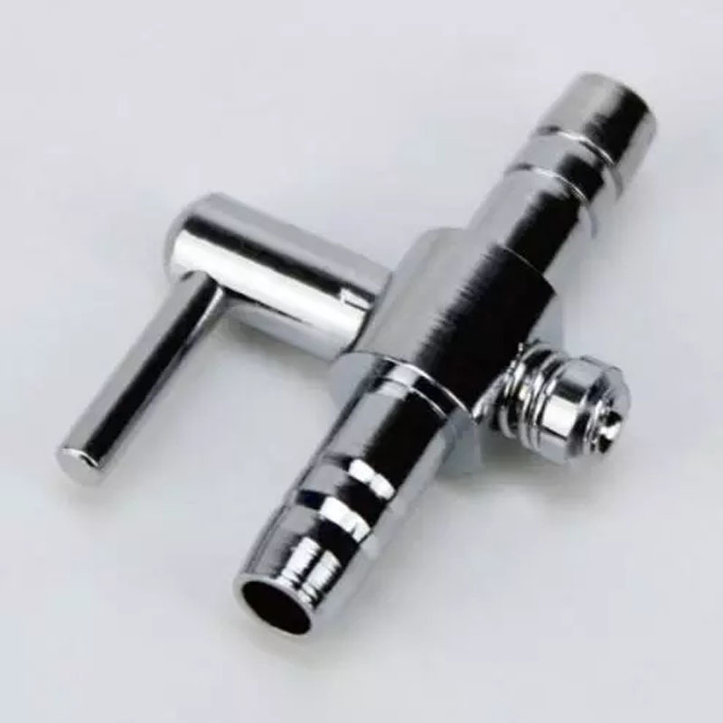 4mm Stainless Steel Aquarium Tank Air Pump Air Flow Tube Pipe Line Stainless Steel Control Valve Air Pump Accessories