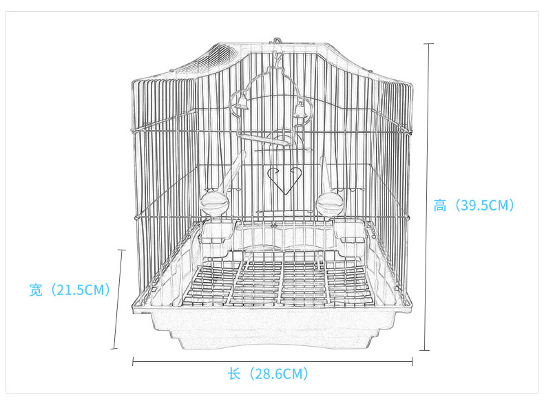 Airy Fabric Mesh Cover Shell OEM design safe and secure manufacturer iron wire steel bird cage