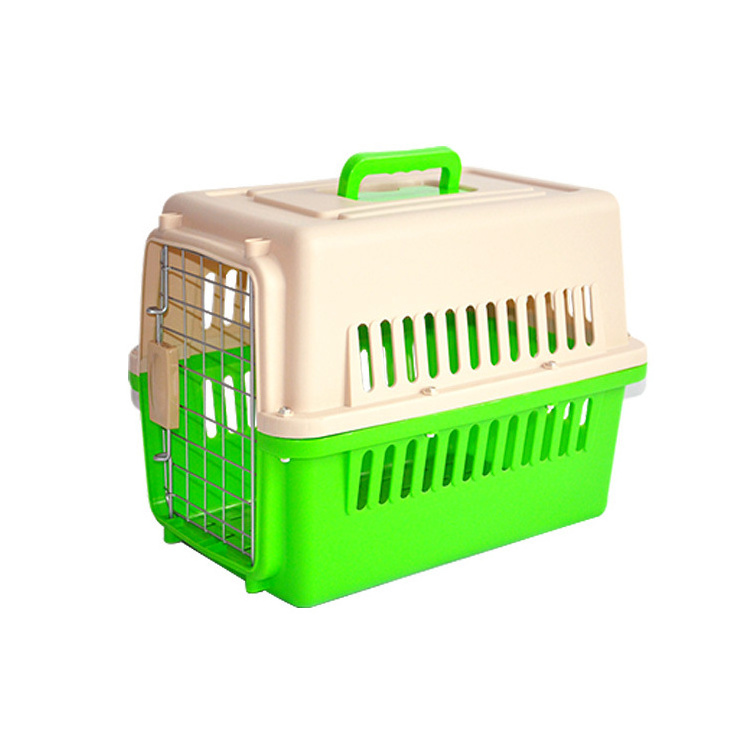 Small Animal Dog Travel Carrier Cage Pet Carrier With Wheels dog cages metal kennels