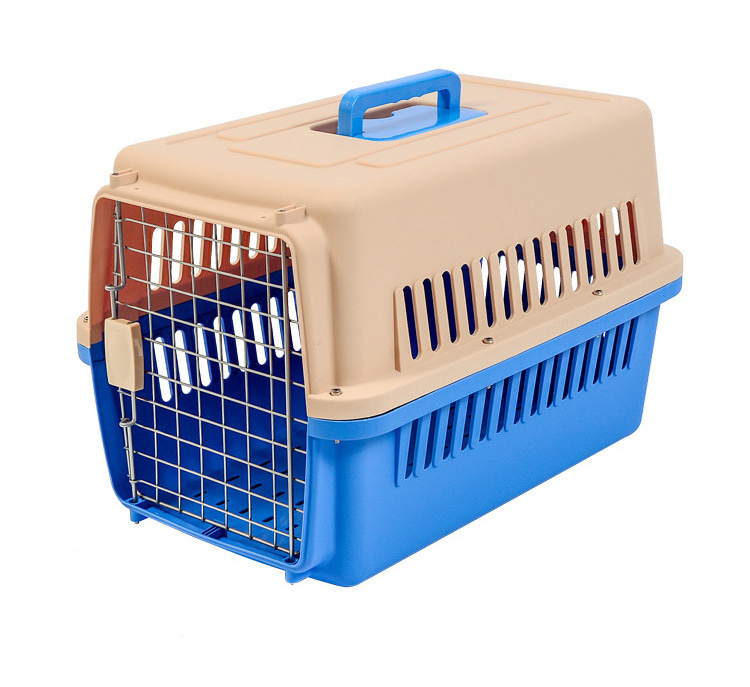 Small Animal Dog Travel Carrier Cage Pet Carrier With Wheels dog cages metal kennels