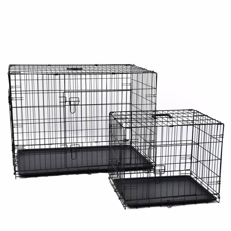 Wholesale High Quality Multiple Sizes Kennel Cheap Metal Foldable Stainless Steel Pet Dog Cage