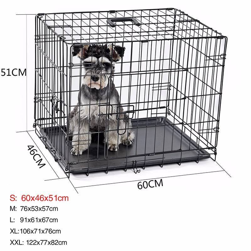 Wholesale High Quality Multiple Sizes Kennel Cheap Metal Foldable Stainless Steel Pet Dog Cage